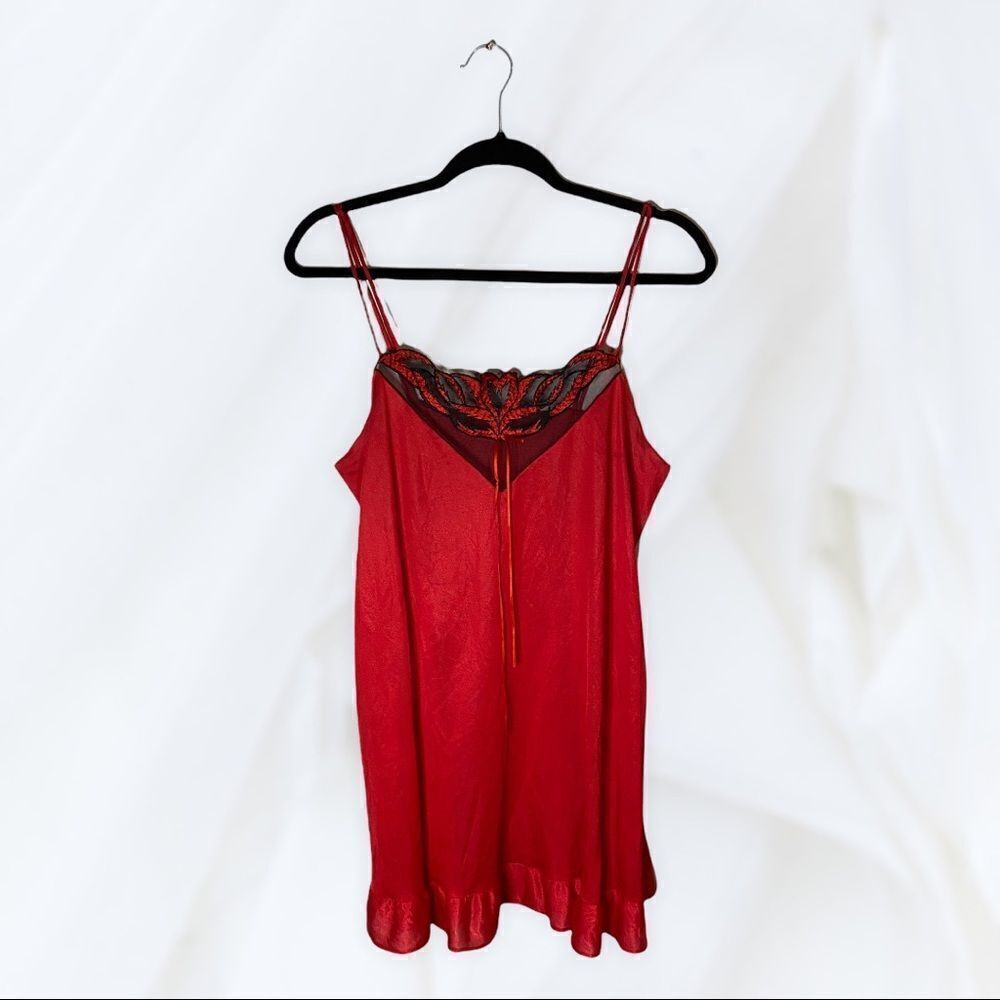 Y2K Gloria Vanderbuilt Red Chemise